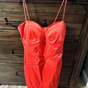 Vibrant orange Strappy Dress